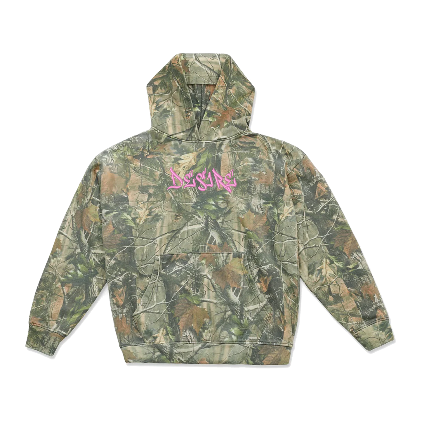 Camo puff embroidery hoodie